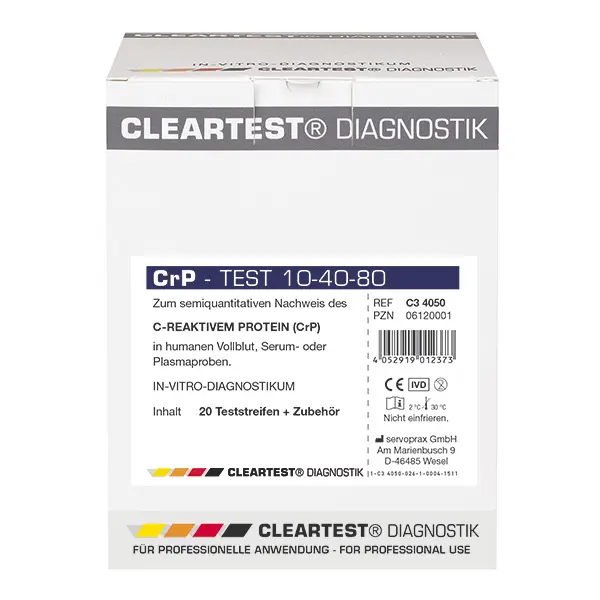 CLEARTEST C-reaktives Protein CRP Test (10/40/80) - 10 Tests