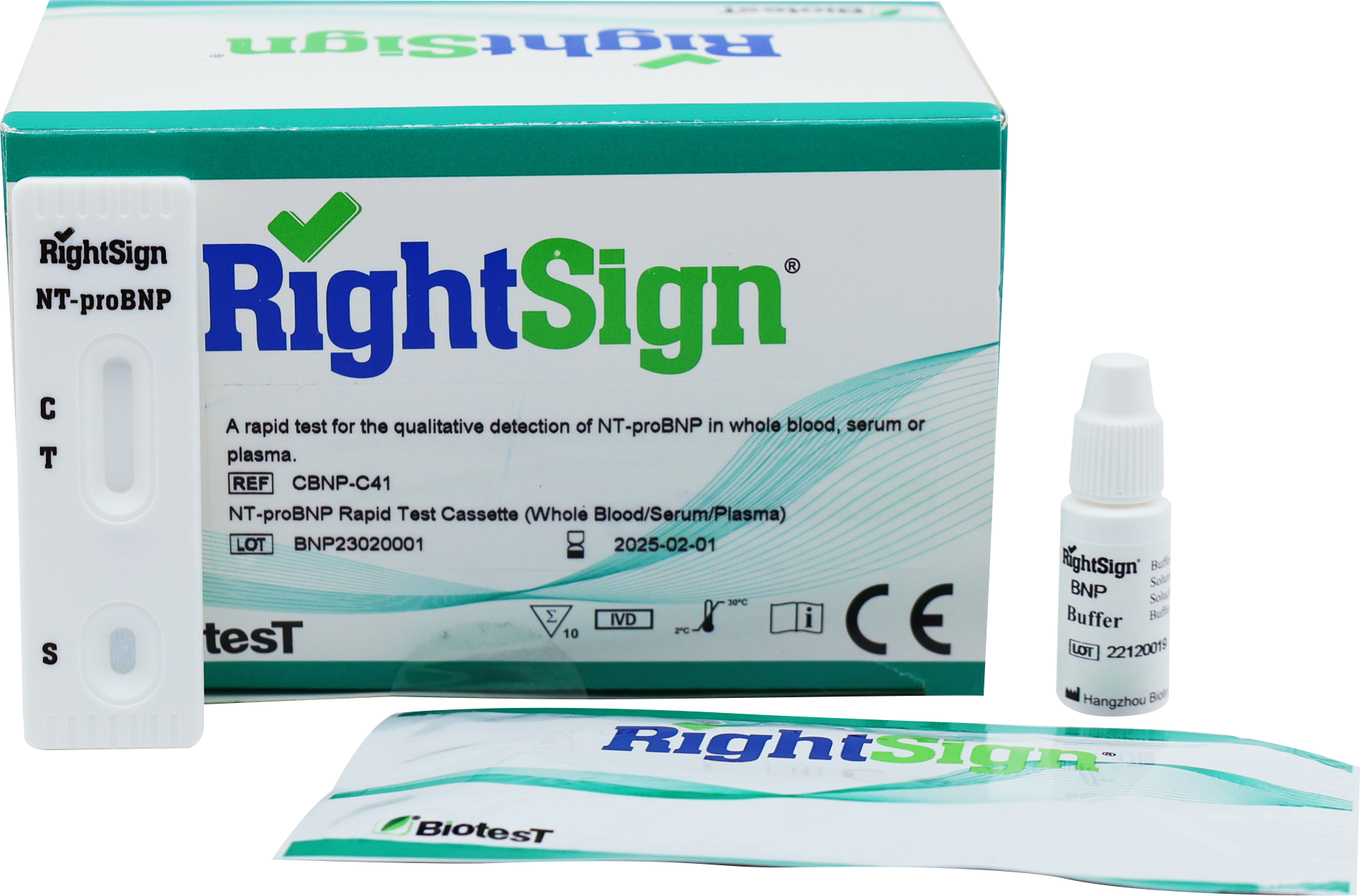 RightSign NT-proBNP Schnelltestkassette Kaufen | OdemShop